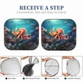 thumbnail image 6 of Salouo Underwater Plant Octopus Pattern Car Windshield Sun Shade Foldable | Front Windshield Shade for Sun, Heat and UV Rays | Interior Sun Protection-Medium, 6 of 6