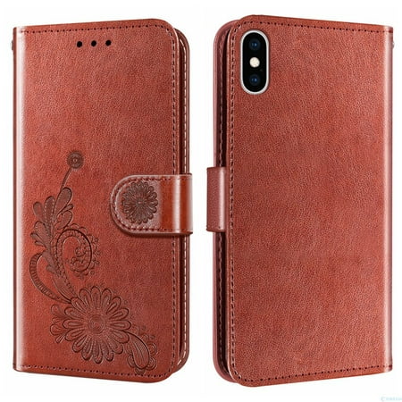 iPhone 13 Pro Max Leather Wallet Case 6.1 Inch,[PU Leather with Magnetic Flip Case Card Holder Come with Alarm Protection Gift for iPhone 13 Pro and iPhone 13 Pro Max (Brown Color is Available)