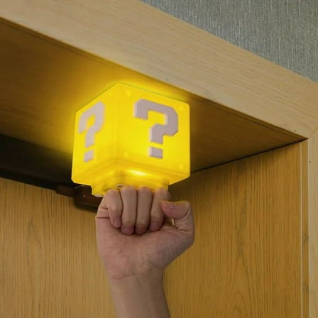 Creative Block Night Light – Kids Bedside Lamp, Fun Building Lamp for Bedroom, Desk & Fans  Unique Birthday Gift, Holiday Gift & Room Decor