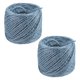 thumbnail image 1 of Uxcell 2-Pack Cuerda de Yute Natural, 3mm x 328ft/100m Bolas de Cuerda de Jardín para Manualidades/Jardinería [Gris], 1 of 7
