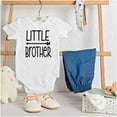 thumbnail image 5 of Little Brother Cute Younger Sibling Bodysuit Jumper Boys Infant Baby Brisco Brands NB, 5 of 6