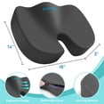 thumbnail image 3 of Cojín de asiento CushZone Gel para silla de oficina, coche, gris gaming, 3 of 7