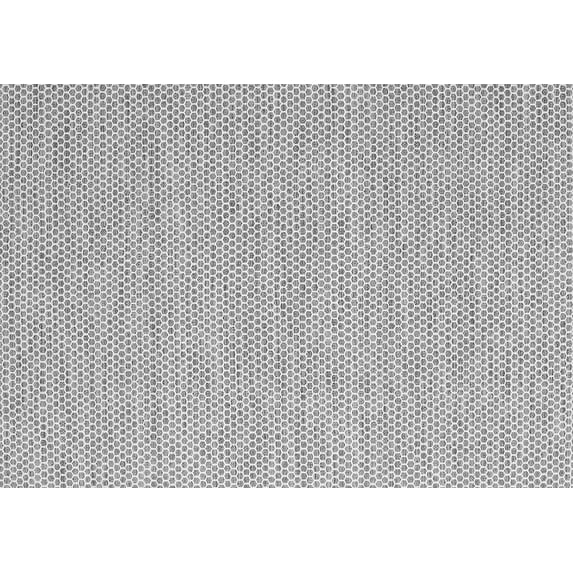 Ahgly Company Indoor Rectangle Abstract Gray Contemporary Area Rugs, 3' x 5'