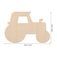 thumbnail image 2 of Pawsdot 20pcs Unfinished Beige Tractor Ornaments for Craft Activities and Imagination, 2 of 8