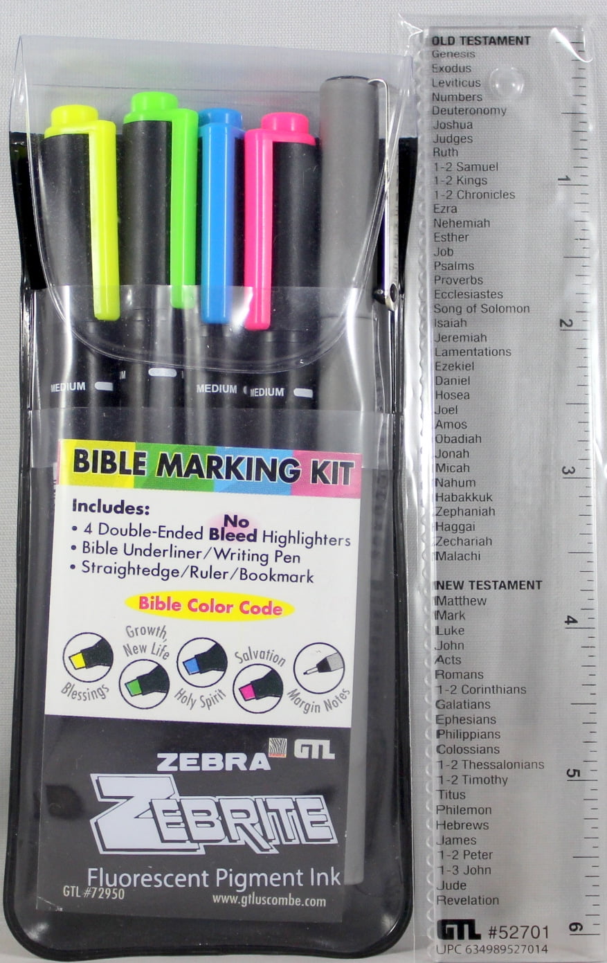 G T Luscombe 40279 Highlighter Bible Marking Kit