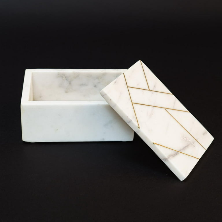 4x3 Marble Inlay Box  Kaarigar Handicrafts Inc.