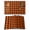 Orange, variant on Christmas Buffalo Plaid Placemats Set of 6 Red and Black Checkered Place Mats Table Mats Kitchen Dining Home Outdoor Party Table Decoration