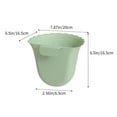 thumbnail image 3 of AuroraX Hanging Kitchen Trash Can Green Stylish 1.9L Garbage Can Plastic Modern Trash Bin for Dormitory Living Office, 3 of 6
