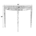 thumbnail image 6 of Bowery Hill Mid-Century Wooden Traditional Burl Console Table - Brown, 6 of 6