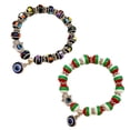 thumbnail image 1 of Cuentas de mal de ojo, pulseras navideñas para protección y bendición., 1 of 5