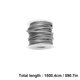 thumbnail image 2 of Cable de acero inoxidable recubierto de nailon de 15 m con guía de luz plegable de 19 piezas, 2 of 8