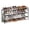 Black, variant on Shoe Rack, 3 Tier Shoe Organizer, Fabric Shoe Shelf Storage with 4 Hooks, Holds up to 18 Pairs of Shoes, Height-Adjustable Shoe Rack for Entryway, Hallway, Closet, Easy Assembly, Ink Black