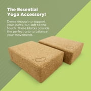 Yoga Blocks - Eco Friendly Foam 2 PCS Yoga Block Non-Slip Durable Fitness for Improve Strength, Flexibility - Cork