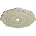thumbnail image 3 of 33 1/4"OD x 3 5/8"ID x 1"P Scroll Medallion (Fits Canopies up to 3 5/8"), Hand-Painted Clear Yellow, 3 of 6