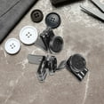 thumbnail image 3 of WEUVEB Durable Metal Suspenders Buttons, No Sew, Easy to Use, Black, for Men, 3 of 9
