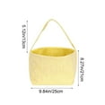 thumbnail image 3 of SLYNSHome Easter Rabbit Basket Bunny Bags Personalized Egg Basket Hunt Bags Yellow Buckets for Easter Eggs, Candy, Gift, 3 of 7