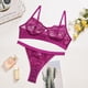 thumbnail image 5 of 2 piezas de encaje sexy conjunto de ropa interior sujetador ropa interior regalo para mujeres niñas, púrpura, L Inevent XX000054-41, 5 of 6