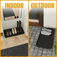 thumbnail image 4 of Ottomanson Easy Clean, Waterproof Indoor/Outdoor Rubber Boot Tray, 15" x 30", Black, 4 of 8