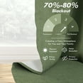 thumbnail image 4 of DriftAway Double Layer Linen Blackout Tie Up Curtains Thermal Insulated Fully Lined Balloon Roman Shade Bathroom Window Adjustable Rod Pocket for Small Window 25 Inch by 47 Inch Olive Green, 4 of 5