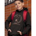 thumbnail image 2 of Cool Dog On A Skateboard Hoodie Juniors -Image by Shutterstock,  Medium, 2 of 4