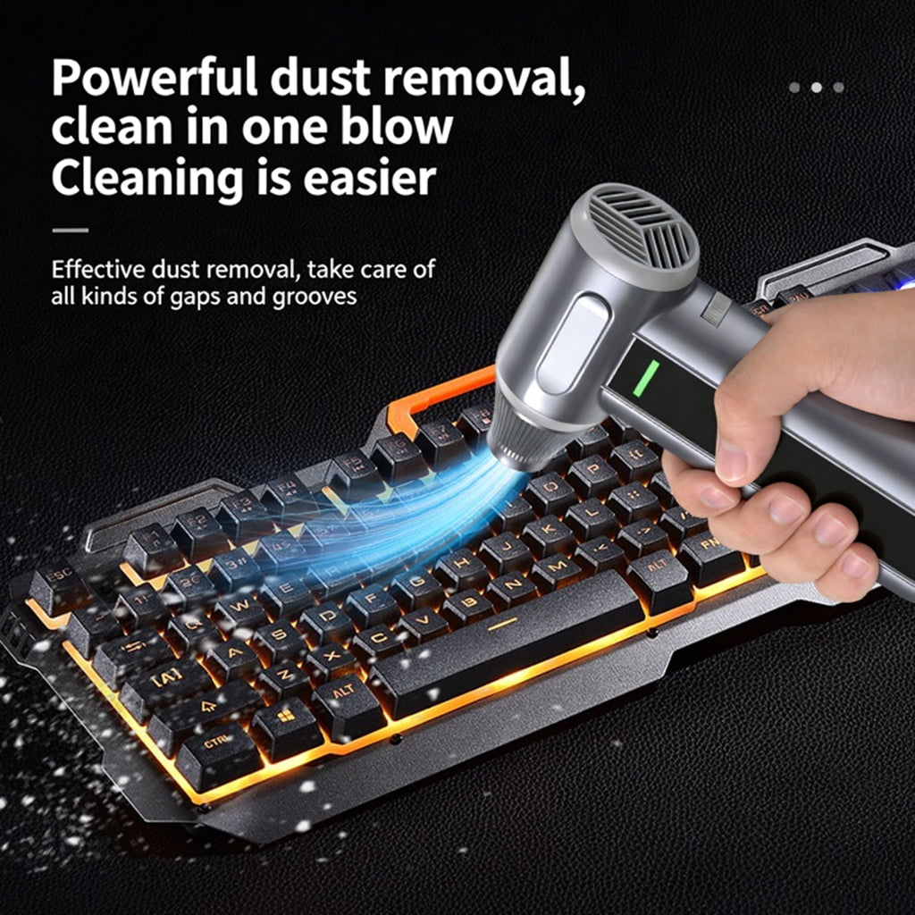 Miiottaa 130000RPM Rechargeable Air Duster With Strong Suction For Electronics And Household Cleaning