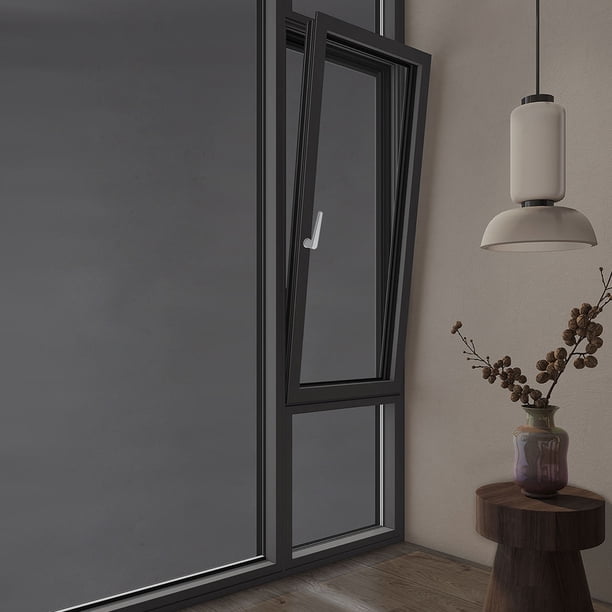 WEUVEB Film De Privacidad Para Ventana Blackout Negro Pet Fácil De Aplicar Y Remover Sin Daños En Vidrio