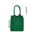 thumbnail image 3 of Portable Felt Tote Bag Cute Gift Bag for Kids Suitable for Christmas Baby Shower Birthday Holiday Party (Green), 3 of 6