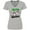 Athletic Heather, variant on Inktastic Turnip the Music Partying Vegetables Women's V-Neck T-Shirt