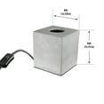 thumbnail image 5 of Feit Electric 3.5" inch Industrial Cube Cement Matte Gray Table Lamp Base - No Bulb Included, 5 of 8