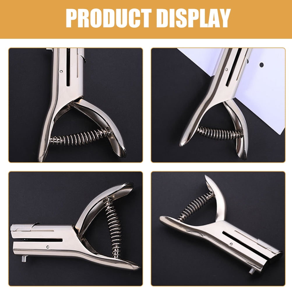 FUEENIRVA Single Hole Puncher for ID Cards and Badges, Portable Metal Slot Punch Tool, 1 Piece and Easy to Use