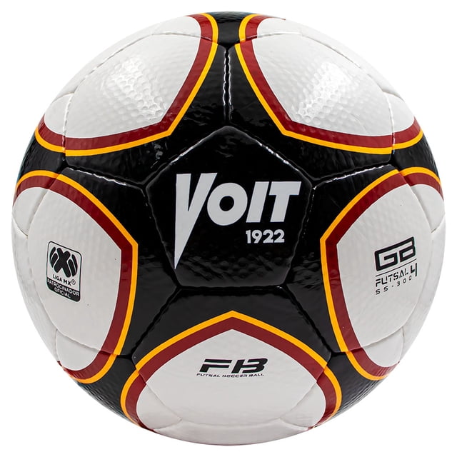 Voit Balón de Fútbol No. 4 Futsal, cosido a mano, peso muerto, color blanco