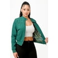 thumbnail image 4 of FASHNZFAB Casual Zip Up Biker Moto Jacket, 4 of 5