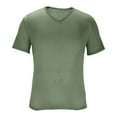 thumbnail image 6 of yillto Mens V Neck Shirts Lightweight Loose Short Sleeve Tshirts for Workout Athletic Plain Breathable Tees, 6 of 7