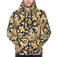 thumbnail image 4 of Hoodies for Men - Sunflowers Mushroom Long Sleeve Comfrt Men'S Fashion Hoodies & Sweatshirts, Sweatshirts for Men Hoodies Pullover Clothing Clothes with Pouch, 4 of 7