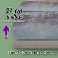 thumbnail image 3 of Juego De Sabanas Queen Size Estampadas De Microfibra De Poliester 4 Piezas Diseño Elegante Amplias Textura Suave, 3 of 5