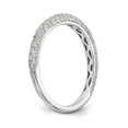 thumbnail image 6 of 14K White Gold Ring Band Engagement Peg Set Diamond Round, Size 8, 6 of 7