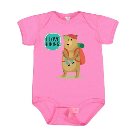 

Inktastic Hiker Backpacking I Love Hiking Boys or Girls Baby Bodysuit