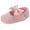Pink, variant on Baby Shoes 12-18 Months Toddler Kid Baby Girls Princess Cute Toddler Solid Color Bow-Knot Soft Sole Shoes Baby Slip On Shoes