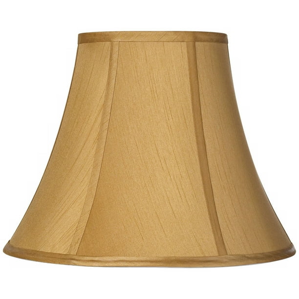 Springcrest Coppery Gold Medium Bell Lamp Shade 7" Top x 14" Bottom x