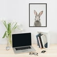 thumbnail image 7 of WFSposter Cute Female Baby Bunny Rabbit Animal Print Portrait Framed Canvas Wall Art for Kids Room Bathroom Living Room Bedroom Home Decorate, 7 of 7