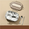 thumbnail image 5 of Portable Stainless Steel Lunch Box Insulation Box Student Lunch Box Outdoor Lunch Box, 5 of 7