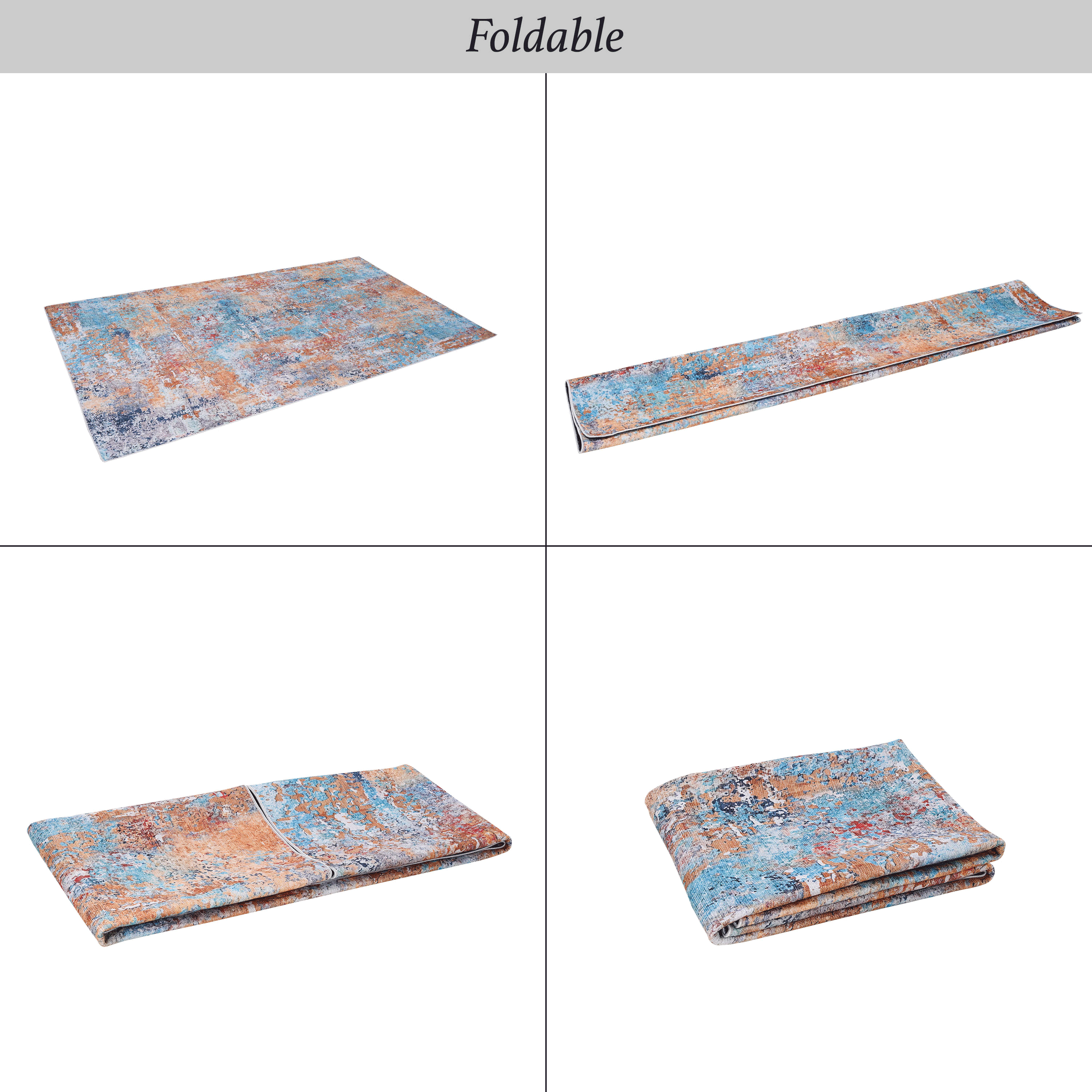 8x10 Area Rugs For Living Room Washable Rug Low Pile Non Slip Non Shedding Foldable Kid Pet Friendly For Bedroom Kitchen Multi