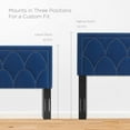 thumbnail image 5 of Headboard, Nailhead, Twin Size, Blue Navy, Velvet, Modern Contemporary, Bedroom Master Guest Suite Room, 5 of 10