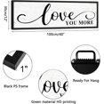 thumbnail image 3 of CDDposter Love You More Sign Wall Decor: Bedroom Wall Art Decor Above Bed Modern Farmhouse Rustic Family Wall Signs Framed Hanging Wall Plaques Home Decor for Living Room Master Bedroom 12" x 40", 3 of 4
