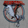 thumbnail image 2 of Junior's Marvel Deadpool Unicorn Ride  Cowl Neck Sweatshirt, 2 of 4