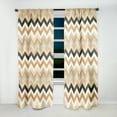 thumbnail image 2 of Designart "Soft Chevron Tranquility" Chevron Blackout Curtain Single Panel, 2 of 4