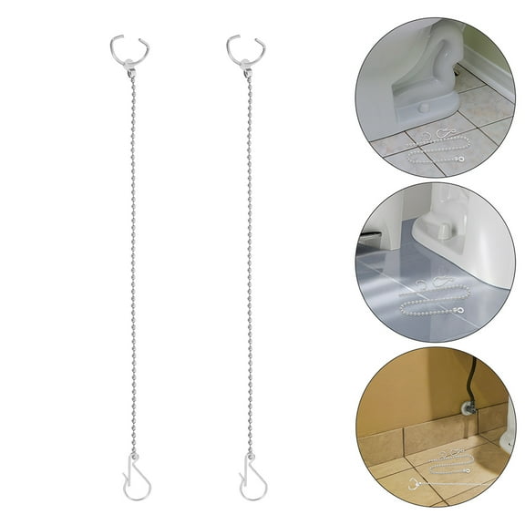 PBPBOX Toilet Handle Chain Stainless Steel 2Pcs Flush Handle Homeowners Maintenance