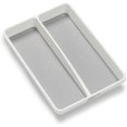 thumbnail image 3 of Madesmart Premium Antimicrobiano Clásico Mini Bandeja Para Utensilios Agarre Suave Antideslizante Organizador De Cajones De Cocina 2 Compartimentos Organización Del Hogar Multiusos Certificado Epa Bla, 3 of 5