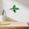 thumbnail image 1 of Colibrí de metal Jardín Decoración de la pared Colorido Valla al aire libre Arte Patio Esculturas Decoraciones colgantes para Patio Porche Sala de est Verde, 1 of 8