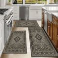 thumbnail image 6 of Kitchen Rugs Sets of 3 Non Slip Washable Kitchen Mats for Floor, Waterproof Kitchen Runner Rug, Floor Mat Carpet for Entryway, Laundry, Sink, Hallway, Bathroom, 6 of 10